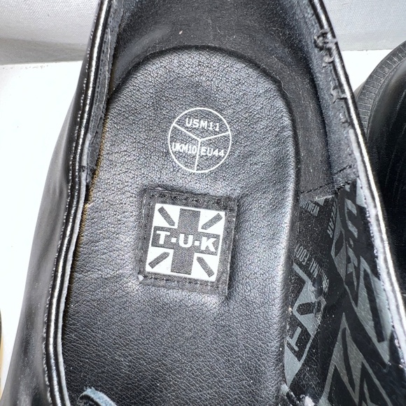 T.U.K. - Men's Western Buckle Loafer - A8652 - Black Leather Jam - Saint Laurent - Picture 11 of 15